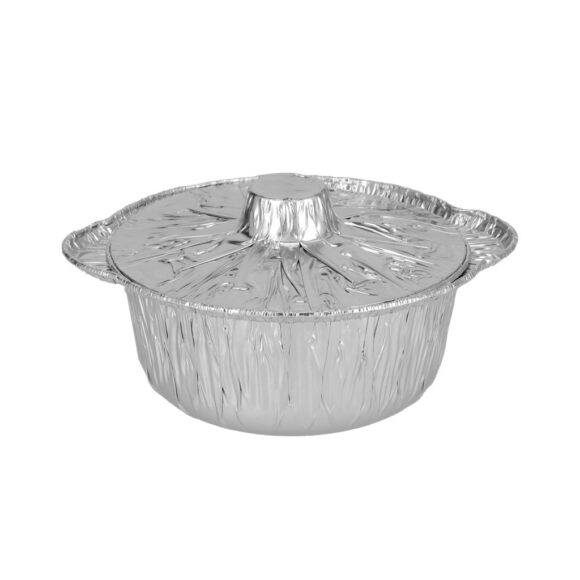 ALUMINIUM POT 21CM WITH LID - 200 PCS - Image 2