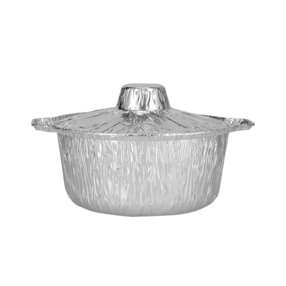 ALUMINIUM POT 25CM WITH LID - 150 PCS - Image 2