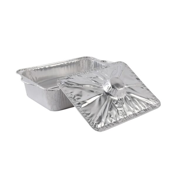 ALUMINIUM POT REC.2500ML WITH LID - 100 PCS - Image 2