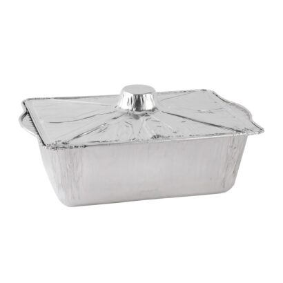 ALUMINIUM POT REC.4000ML WITH LID - 100 PCS