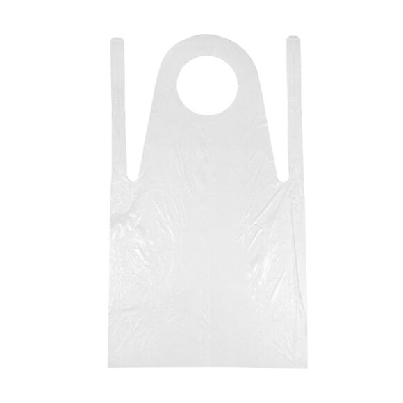 HD PE APRON 28X46" WHITE 100x10 Packets - Image 2