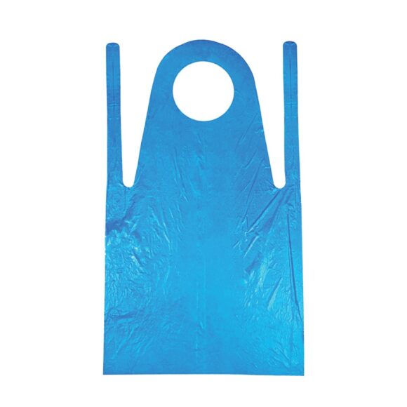 HD PE APRON 28X46" BLUE 100x10 Packets - Image 2