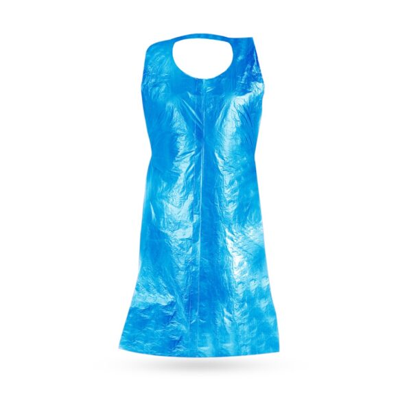 HD PE APRON 28X46" BLUE 100x10 Packets - Image 3