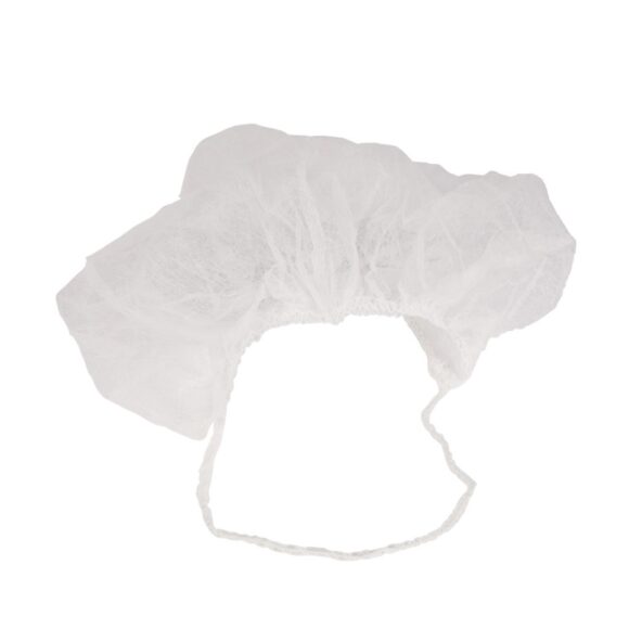 NON WOVEN BEARD COVER 18"WHITE 100X10PKT - Image 3