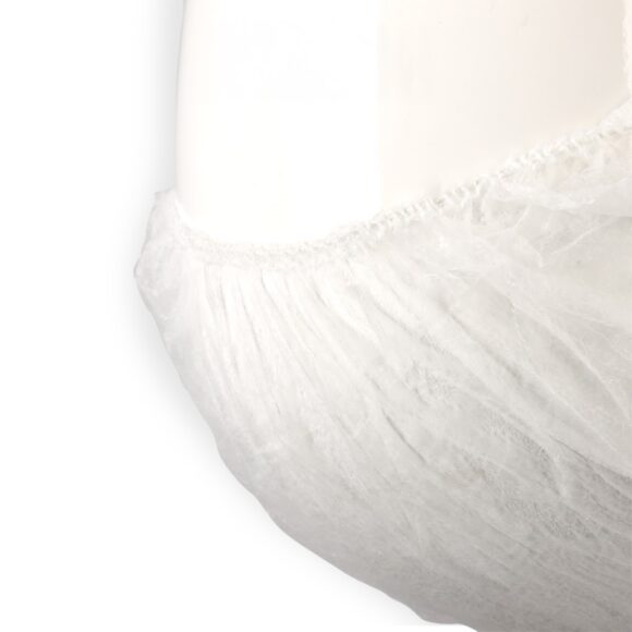 NON WOVEN BEARD COVER 18"WHITE 100X10PKT - Image 2
