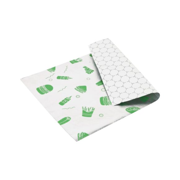 BURGER FOIL GREEN 25X35CM - Image 3