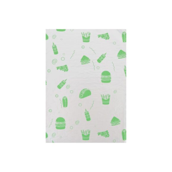 BURGER FOIL GREEN 25X35CM - Image 2