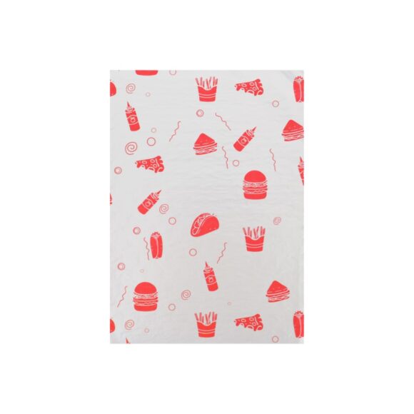 BURGER FOIL RED 25X35CM - Image 3