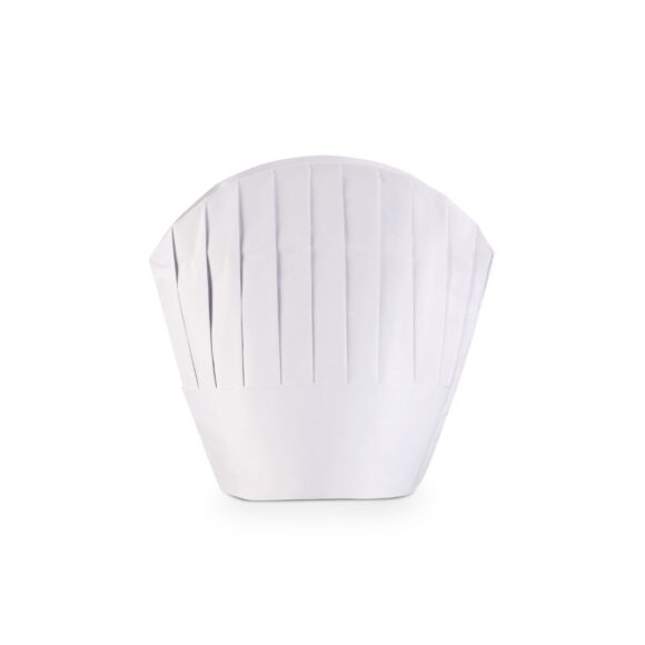 PAPER ROUND TOP WHTE CHEF HAT9" 10X10PKT - Image 2