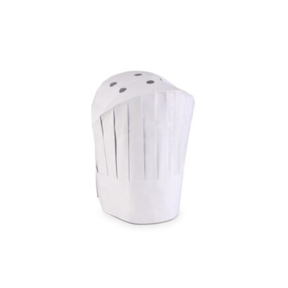 PAPER ROUND TOP WHTE CHEF HAT12" 10X10PCK