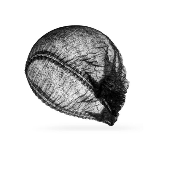 NON WOWEN MOB CAP BLACK 21" 100X10PKT - Image 2