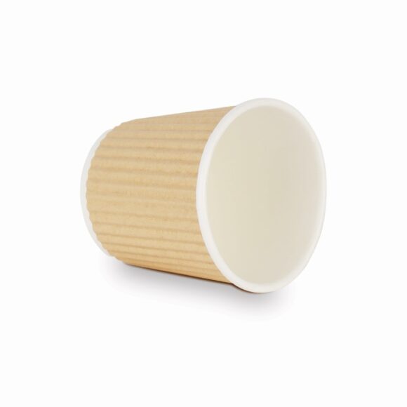 PAPER RIPPLE CUP 4OZ 1CTN=40BAG*25PCS BROWN - Image 3