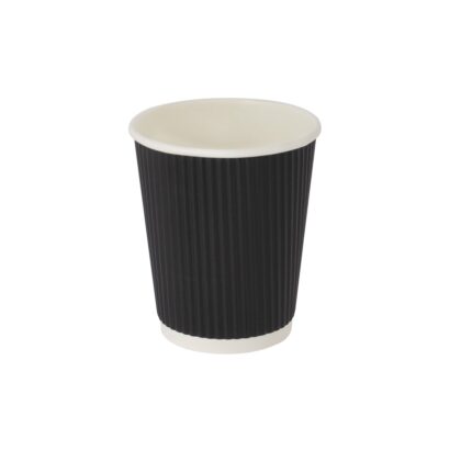PAPER RIPPLE CUP 8OZ 1CTN 20BAG*25PCS BLACK