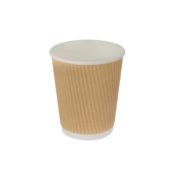 PAPER RIPPLE CUP 8OZ 1CTN 20BAG*25PCS BROWN