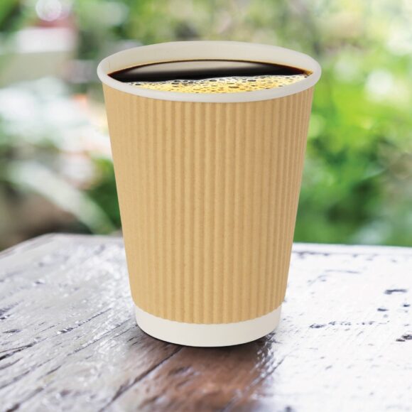 PAPER RIPPL CUP 12OZ 1CTN 20BAG*25PCS BROWN - Image 4