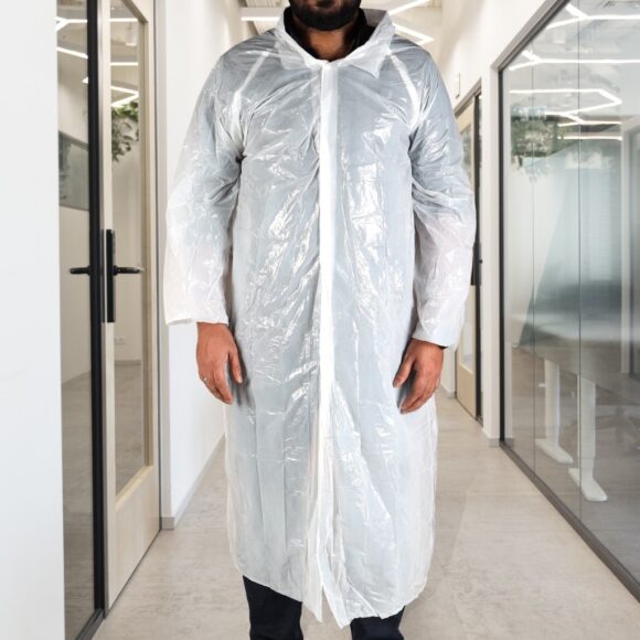 LDPE VISITOR COAT WHITE 1X200PCS - Image 2