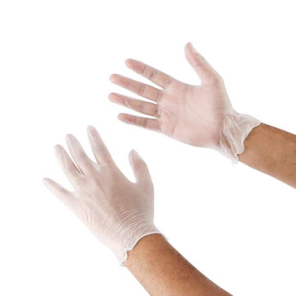 Vinyl Gloves Clear Powder-Free Medium100Pcs - Image 2