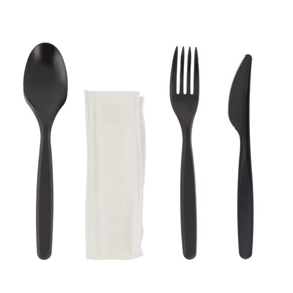 BLACK MD 4-IN-1 CUTLERY SET 500 PIECES, 3.2 GRAMS EACH