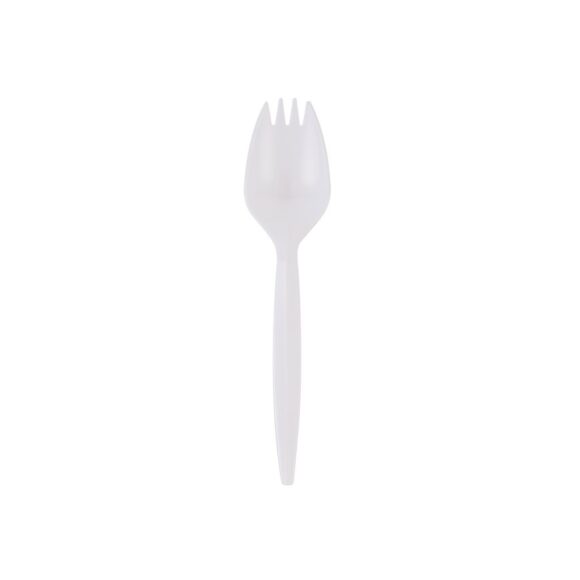 PLASTIC SPORK INDIVIDUALLY WRAPPED, 1000 PIECES, 2.3 GRAMS EACH