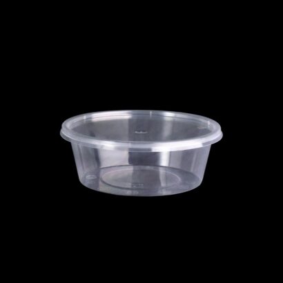 MICROWAVE CONTAINER WITH LID 250 ML, ROUND SHAPED, PACK OF 500