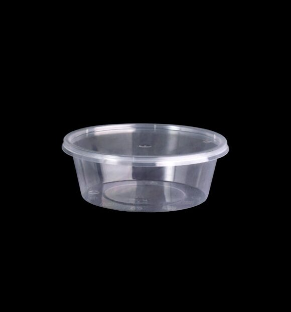 MICROWAVE CONTAINER WITH LID 250 ML, ROUND SHAPED, PACK OF 500