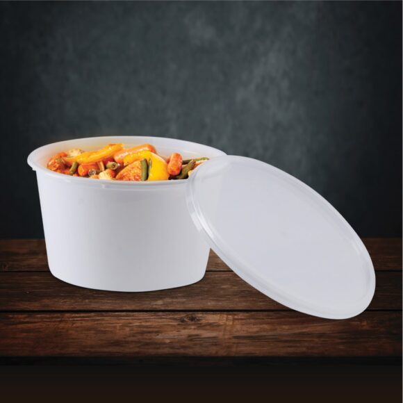 MICROWAVE CONTAINER WITH LID 450 ML, ROUND SHAPED, PACK OF 500 - Image 3