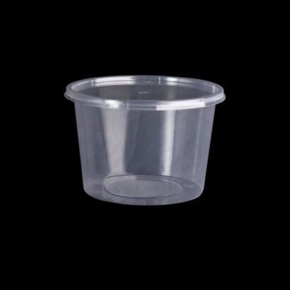 MICROWAVE CONTAINER WITH LID 500 ML, ROUND SHAPED, PACK OF 500