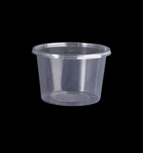 MICROWAVE CONTAINER WITH LID 500 ML, ROUND SHAPED, PACK OF 500