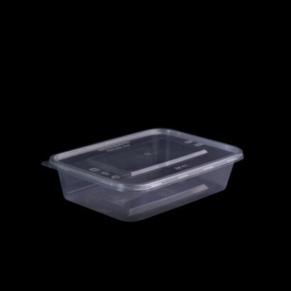 MICROWAVE CONTAINER WITH LID 500 ML, RECTANGLE SHAPED, PACK OF 500