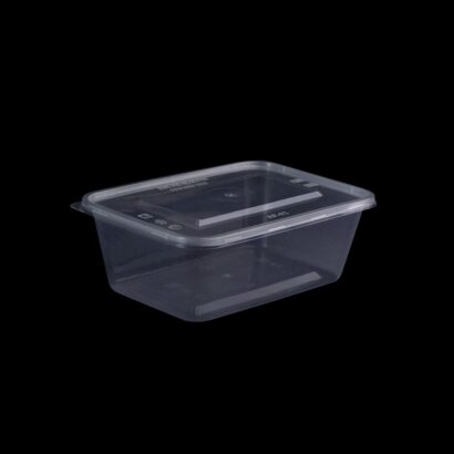 MICROWAVE CONTAINER WITH LID 750 ML, RECTANGLE SHAPED, PACK OF 500
