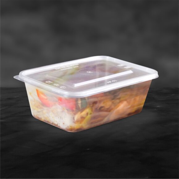 MICROWAVE CONTAINER WITH LID 750 ML, RECTANGLE SHAPED, PACK OF 500 - Image 2