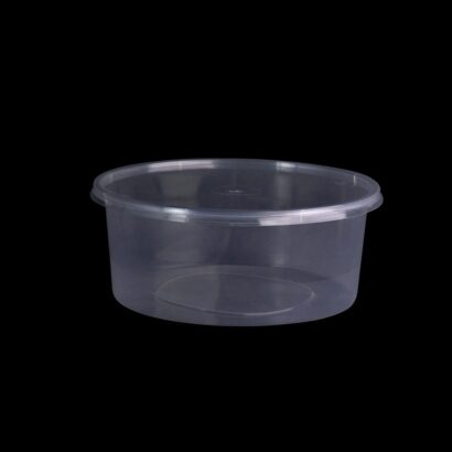 MICROWAVE CONTAINER WITH LID 750 ML, ROUND SHAPED, PACK OF 200