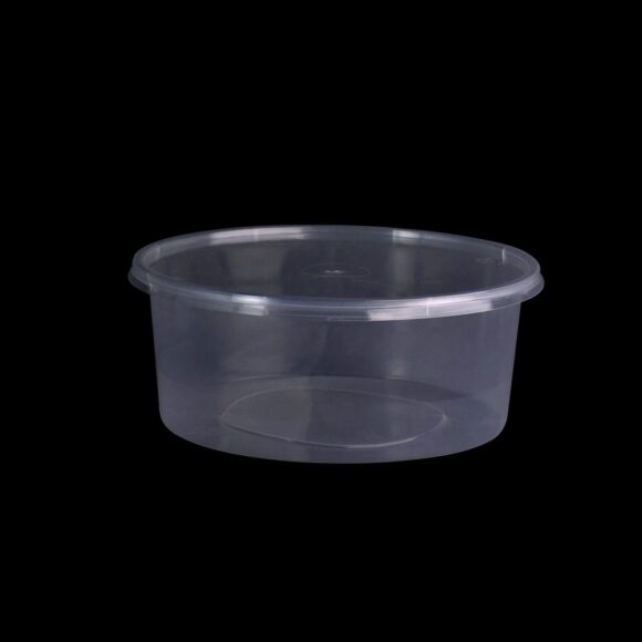 MICROWAVE CONTAINER WITH LID 750 ML, ROUND SHAPED, PACK OF 200