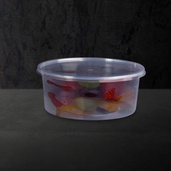 MICROWAVE CONTAINER WITH LID 750 ML, ROUND SHAPED, PACK OF 200 - Image 2