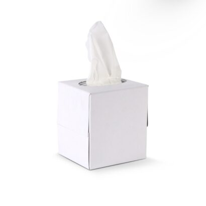 SQUARE TISSUE BOX 80 SHEETS, 1X48 BOX PIECES