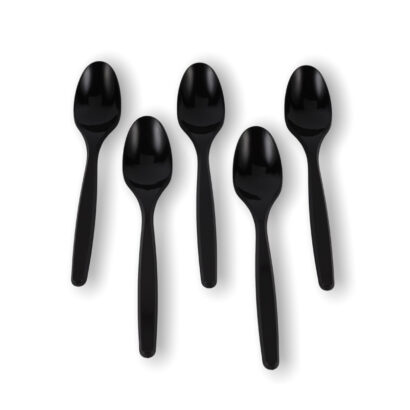BLACK MD SPOON 50X40 PACKET. 3.2 GRAMS EACH