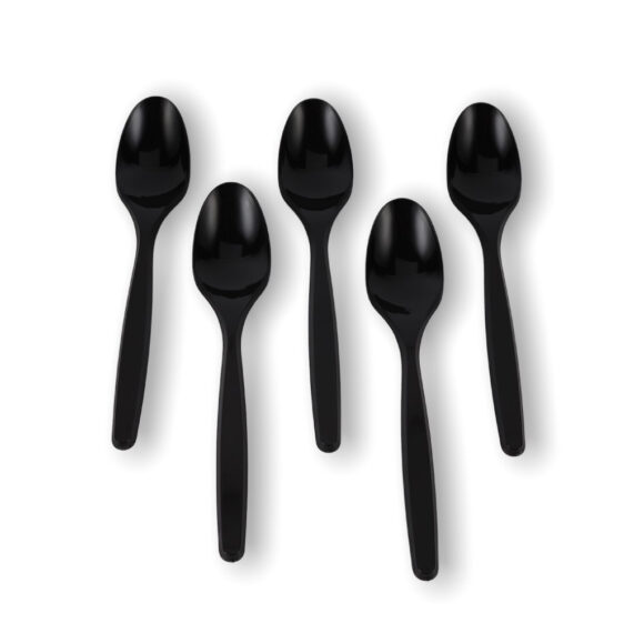 BLACK MD SPOON 50X40 PACKET. 3.2 GRAMS EACH