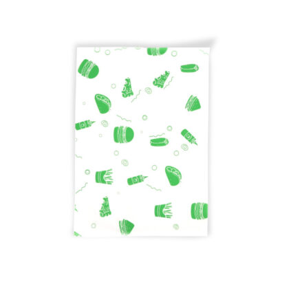 PRINTED SANDWICH PAPER RED 24X34CM