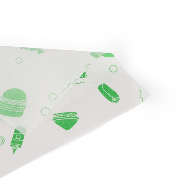 PRINTED SANDWICH PAPER RED 24X34CM - Image 3